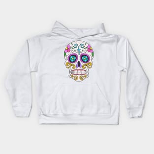 Mexican Skull Dia de los muertos Day of the dead Kids Hoodie